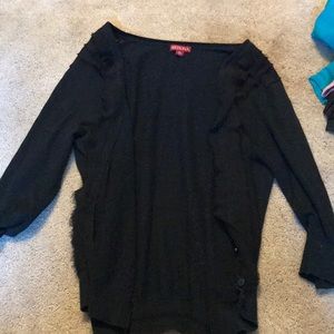 Black cardigan